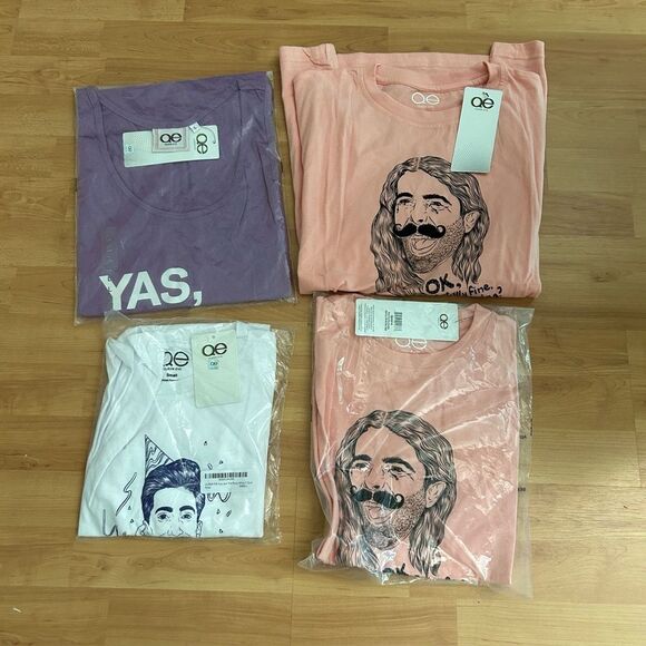 Mixed Lot of 4 Queer Eye Graphic T Shirts NWT - Picture 1 of 3
